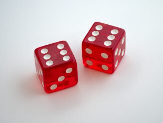 Two dices showing sixes